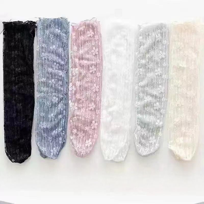 

Мода для девочек Летние Ажурные Мягкие Свежие Кружевные Носки с Цветами Шик Женские Дышащие Сетчатые Тонкие Носки Дропшиппинг one size
