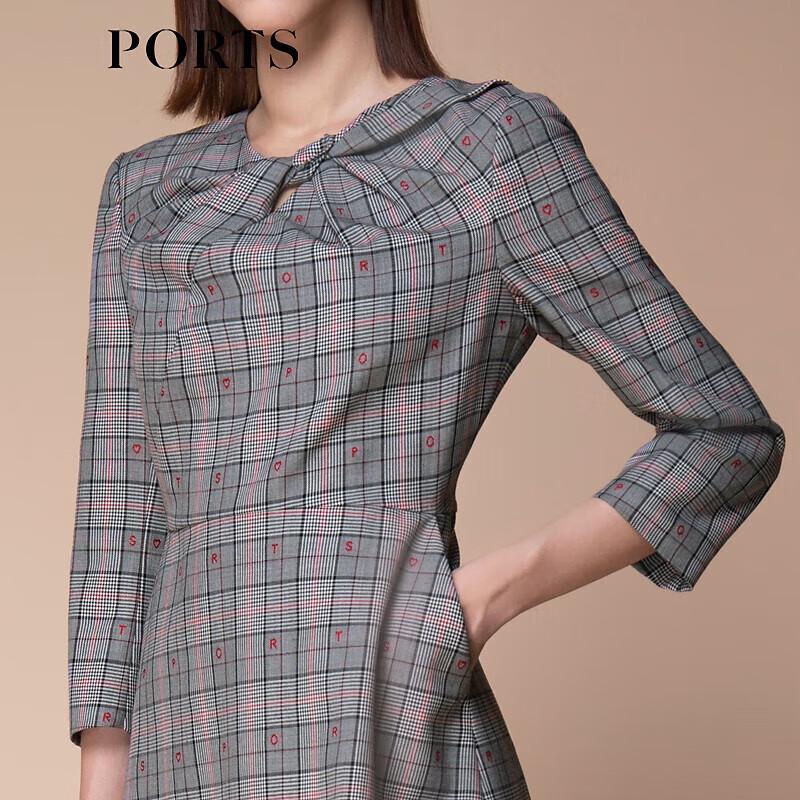 PORTS Women's Autumn/Winter Elegant Midi Dress