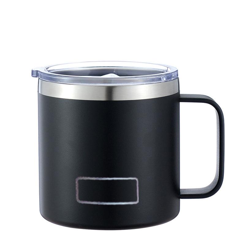 14oz Coffee Mug With Handle Yetys Tumbler Stainless Steel Vacuum Insulated Thermal Beer Cup Travel Thermos with Leakproof Lid