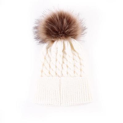 Newborn Cute Winter Kids Baby Hats Knitted Wool Hemming Hat