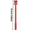 21Pcs Christmas Bell Topper Writing Pen, Back to School Season Student Stationery, Lovely Festive Xmas themed Decorative Pen, Novelty Holiday Desktop