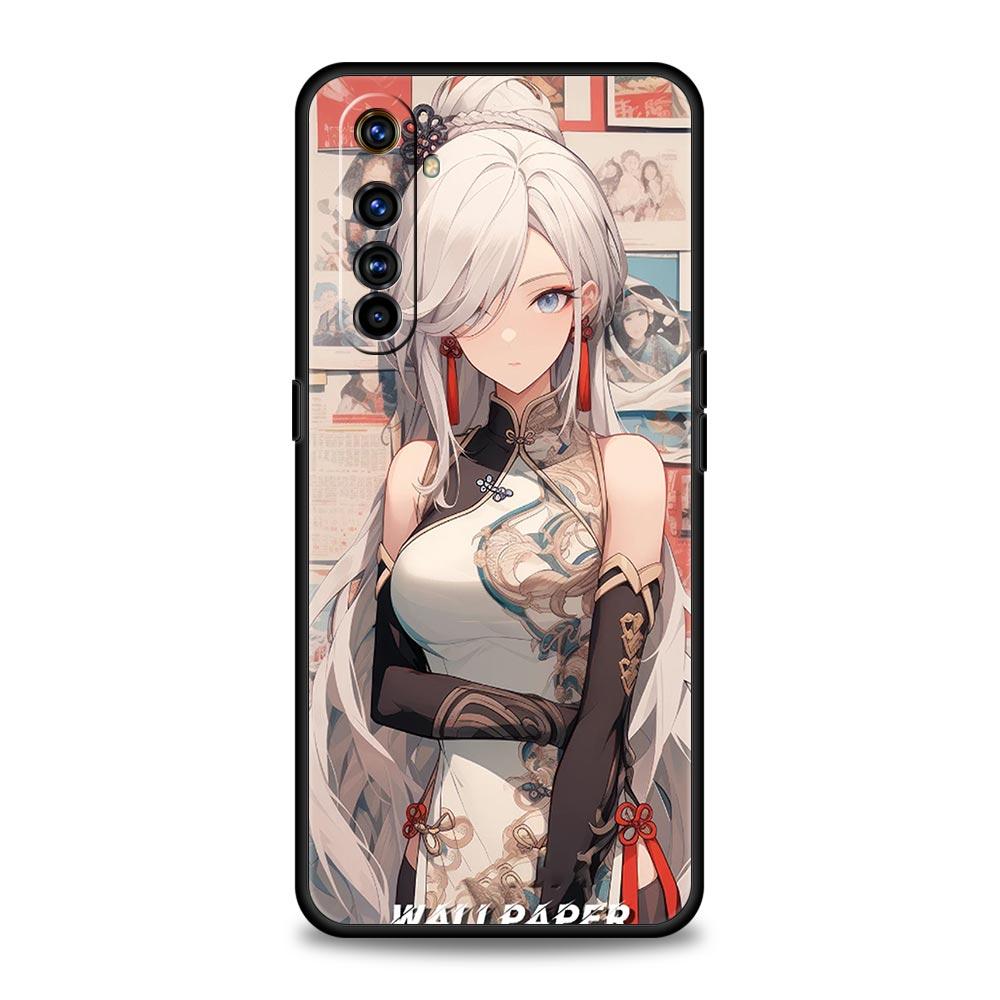 

For Realme GT Neo 2 3 3T 5 Phone Case 12 11 5G 10 9 8 5G 7 6 GT5 GT3 GT2 Pro Plus C21 C11 C25 C35 Cover Genshin Impact Wanderer Realme GT Neo 3