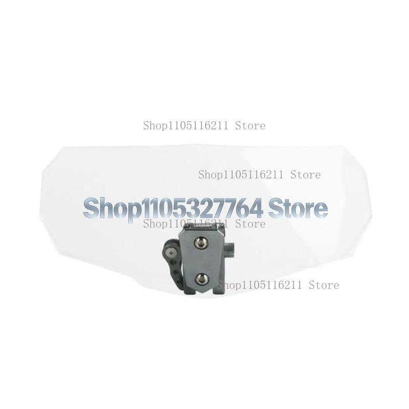 CNC Motorcycle Accessories, Electric Vehicle Windshield, Small Windshield Adjustable, Heightened Wind Shield