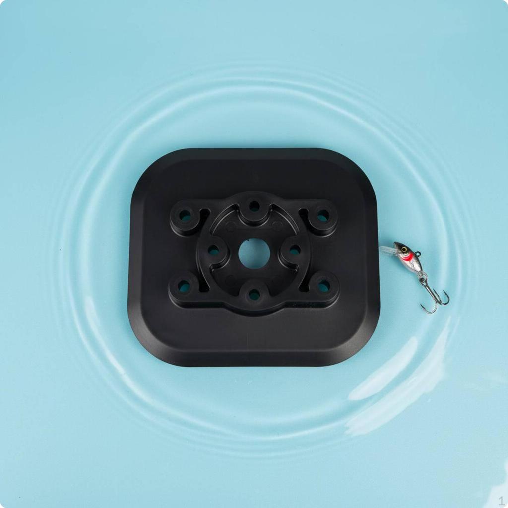 Inflatable Boat Fishing Rod Base Easy Installation Mounting Pad Sturdy