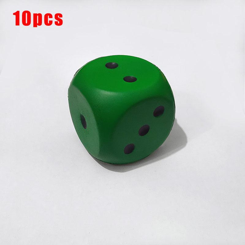 5/10pcs Big Sponge Dice Soft And Elastic Toys Color Solid Point Dice 6cm Cognitive Amusing Props Party Home Garden Game Tool