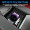 Center Console Tray Liner for Toyota Tundra Accessories -2025 2026 for Sequoia -2025 2026 Console Organizer Liner Anti-Slip Silicone (1 Piece)