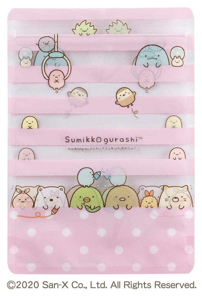 KAI Sweets Pack Wrapping Bag Border Sumikko Gurashi 5 Pieces X 2 Pieces Set Made In Japan DN0507 (10 Pieces)