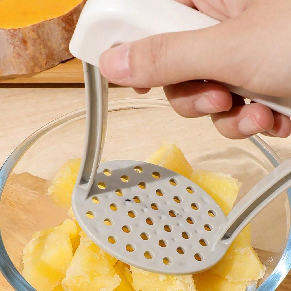 1 Stück Manueller Kartoffelstampfer, Kartoffelzerdrücker, Langlebiges Kunststoff Manuelles Stampfwerkzeug, Küchengemüse-Obst-Zerkleinerungswerkzeug, Zerkleinerer G Presse