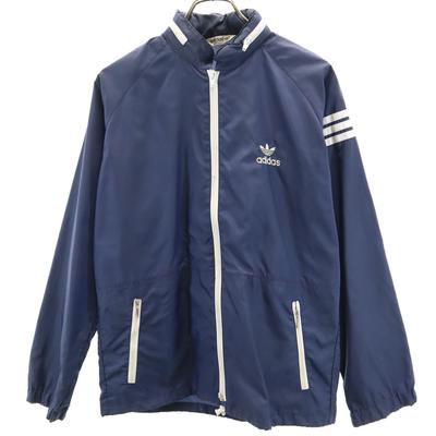 Adidas 70. gadu 80. gadu Vintage Descente Trīslapu logo Neilona jaka M Ar kapuci Vīriešu Lietota