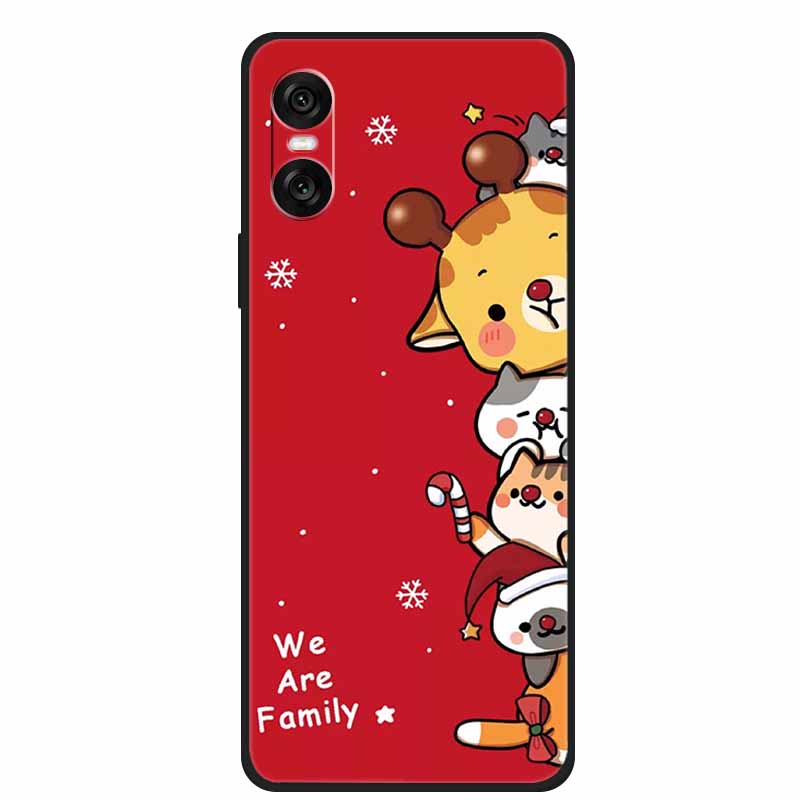 Christmas Phone Cases For Sony Xperia 10 VI 5G Case Soft TPU Silicone Santa Santa Claus Cover For Xperia 10VI Cover Bumper Funda