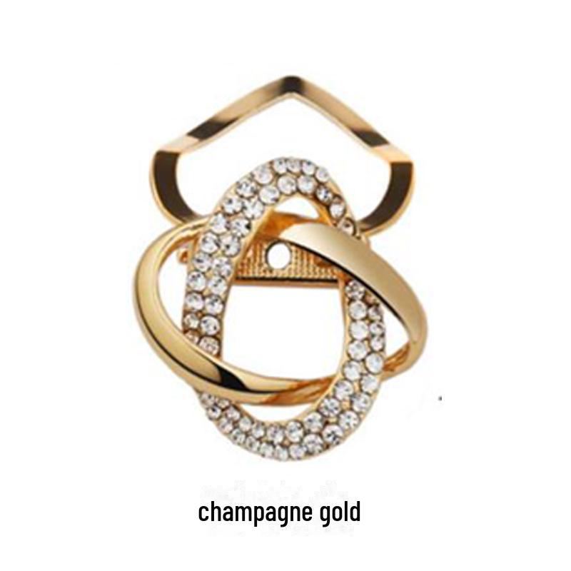 

Элегантная брошь из сплава со стразами в виде шарфа и шали: Универсальный ювелирный аксессуар