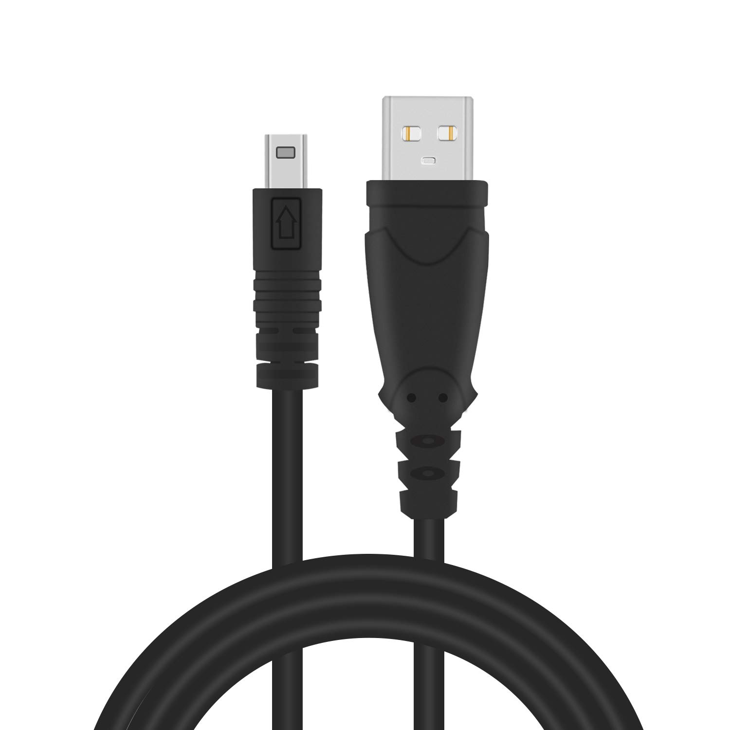 

Sqrmueki Replacement USB Cable for Camera Data and Compatible with Nikon SLR Coolpix and More Digital Cameras UC-E6 UC-E23 Transfer, Sync, Charging, чорний