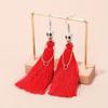 1 Pair Vintage Gothic Dark Skull Bride Tassel Drop Earrings  Halloween Fashion Casual Dangle Accessories For Party  Masquerade Festive Music Festival