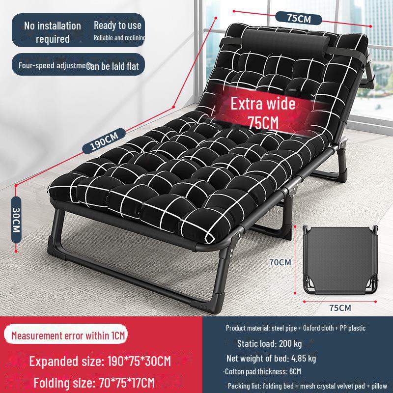 Folding Multifunctional Recliner Bed: Perfect for Home, Office, Outdoor Naps, and Camping.