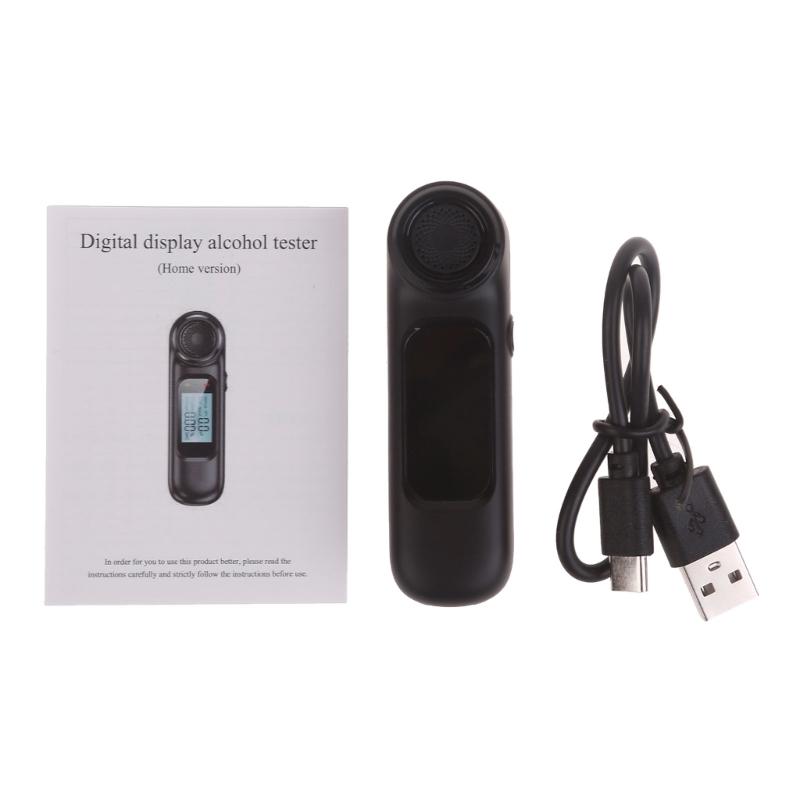 Portable Tester Reliable Measurement Convenient Breathalyzer with Sensitive Sensor for Driver Traffic Officers & Safes