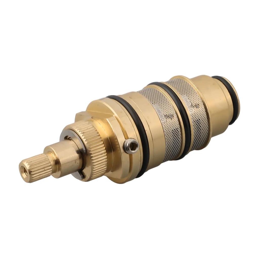 Brass Thermostatic Cartridge Temperature Control Valve Shower Bar Mixing Bathroom Water Temperature Control Faucet Cartridges