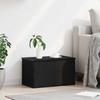 Storage Box Black Oak Effect 60 X 35 X 35 Cm