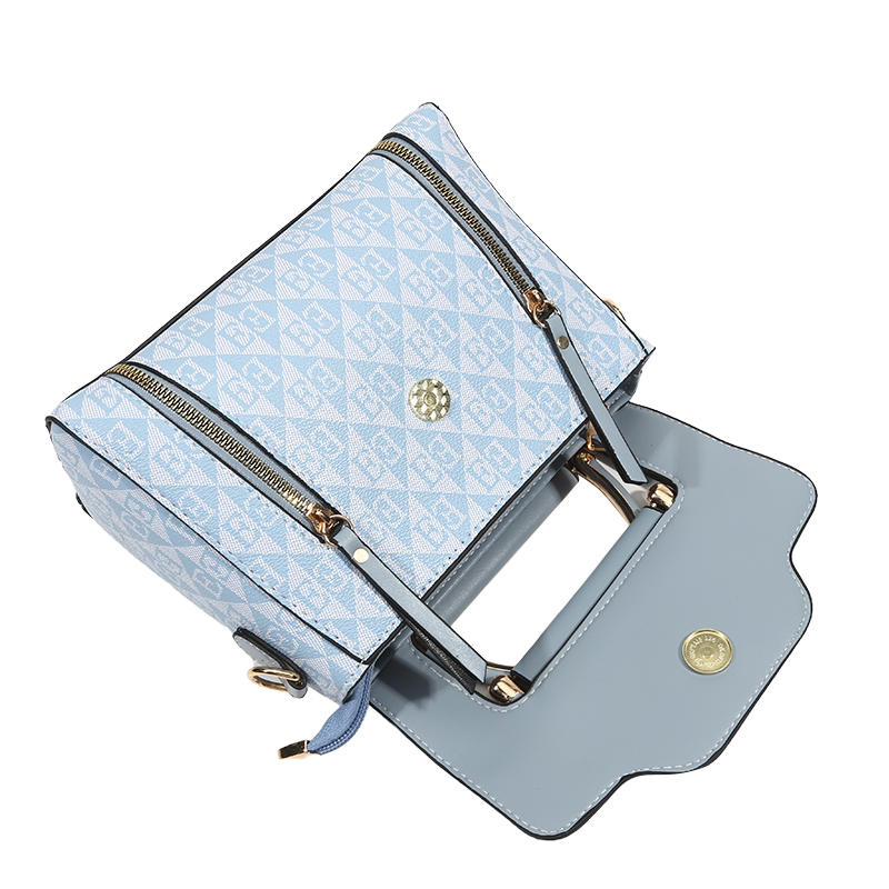 Fashion Women Shoulder Bag PU Leather Small Square Purse Luxury Print Handbag Elegant Crossbody Bag For Ladies Casual Party Office