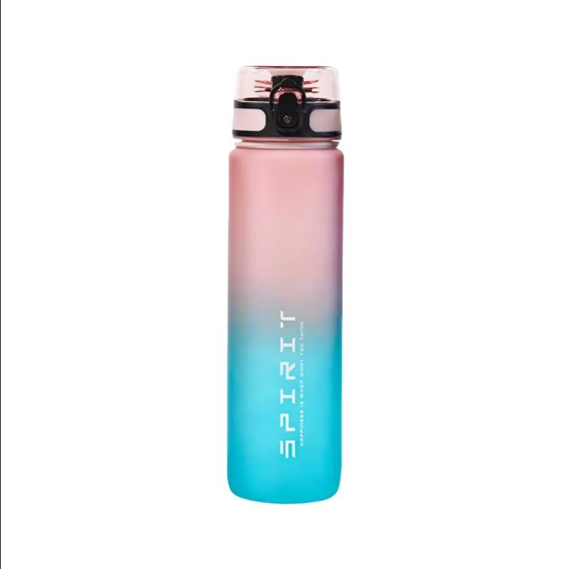 Large Capacity Sports Water Bottle Leak Proof Colorful Plastic Cup Outdoor Travel Portable Gym Fitness Jugs 500ml/650ml/1000ml