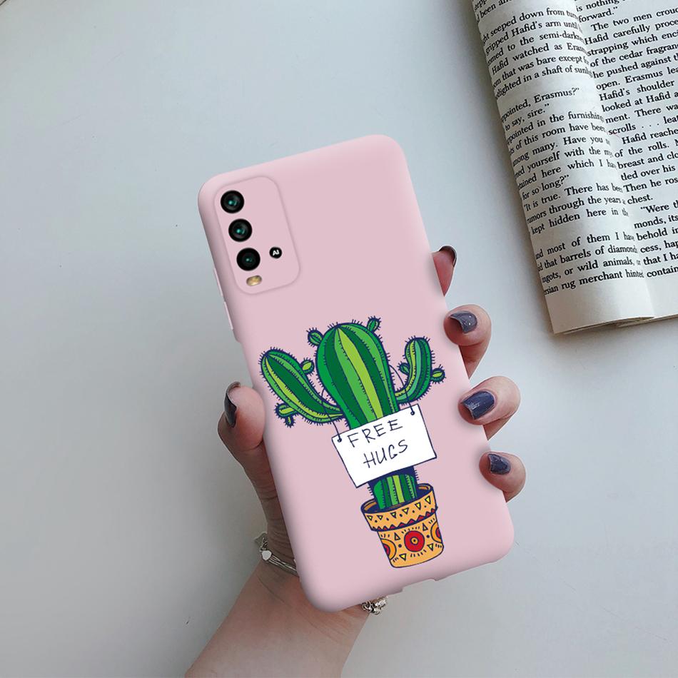 Love Heart Case For Xiaomi Redmi 9T Redmi9T 9 T T9 Cover 2021 Cactus Avocado Soft Silicone Phone Case Coque Fundas Bumper 6.53"
