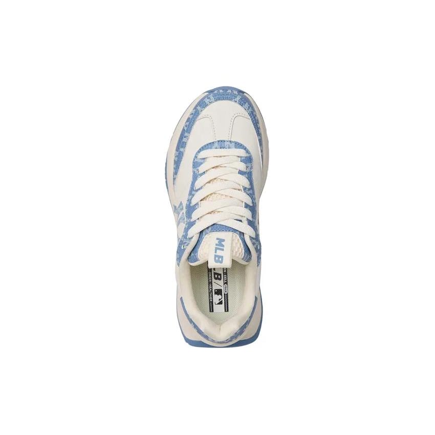 MLB Chunky Runner Low top Casual Shoes Unisex White Blue 3ARNCRD4N-50BLS