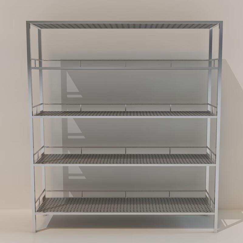 DANLE 5-Tier 304 Stainless Steel Commercial Storage Shelf