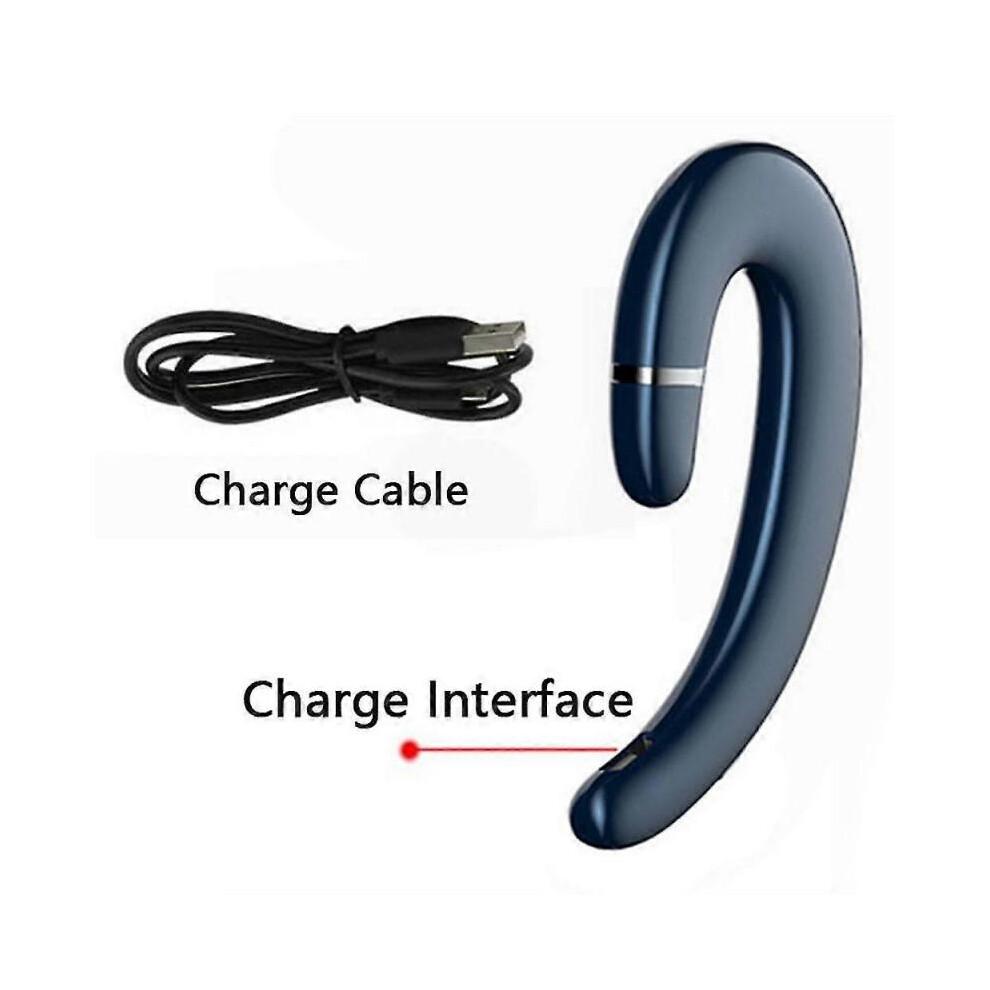 Ear Hook Bluetooth Wireless Headphones,non Ear Plug Headset with Microphone,single Ear Noise Cancelling