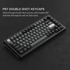 Akko 5075B Plus Black Silver English USB Bluetooth Wireless V3 Cream Blue Pro Magnetic Switch Tenkeyless Mechanical Keyboard with Gasket 3000mAh RGB