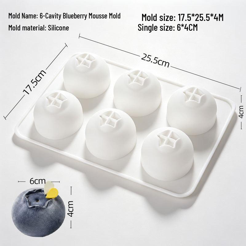 Handmade Silicone 3D Mousse and Chocolate Mold for Round Desserts, Available In Small and Large Sizes