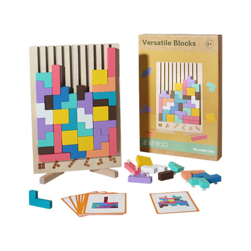 3D Russian Block Puzzle Educational Toy for Kids