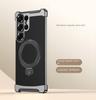 Bezelless Plating Plain Skin Metal Rotating Magnetic Ring Holder Case For Samsung S25 Ultra Galaxy S24 Ultra Protect Cover