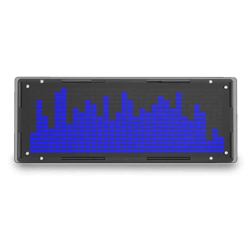Audio Signal Stereo Indicator White Spectrum Analyser 8 Brightness Levels FFT Processing Music Spectrum Effects