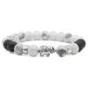 White Turquoise Elephant Bracelet - 8mm Jewelry Accessory