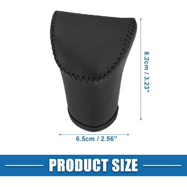 Automatic Gear Shift Knob Cover Sheath Transmission Boot Shift Lever for Kia Seltos 2021-2023 Faux Leather Black