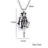 Necklace Hip Hop Versatile Skull Gesture Men and Women Casual Couple Pendant