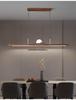 Zen Designer Tea Room Chandelier with Black Walnut and Copper