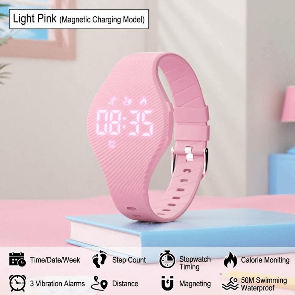 LED Digital LED Digital Armband Wasserdichte Elektronische Uhr Neues Smartes Silikonarmband Kinder