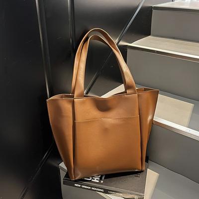 Large Capacity Women's Spring and Summer New Commuter Shoulder Bag Casual Fashion Portable Tote Bucket Bag