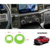 Four-wheel Drive & Trailer Switch Knob Cover Trim Ring For Ford F150 + Green