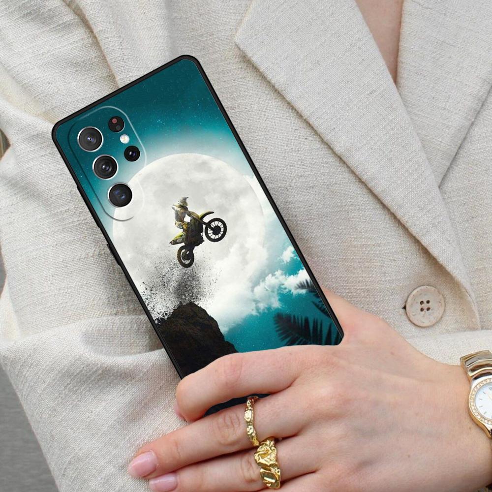 Moto Cross Motorcycle Sports SOFT Cell Phone Case for Samsung Galaxy S26 Ultra S25 S24 S23 S22 S21 S20 Note10 Cover