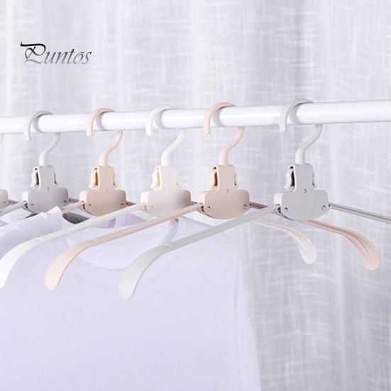 10Pcs Foldable Plastic Clothes Hangers Foldable Design Stable Durable Load-Bearing Design Not Easily Deformed Clothes Drying Racks