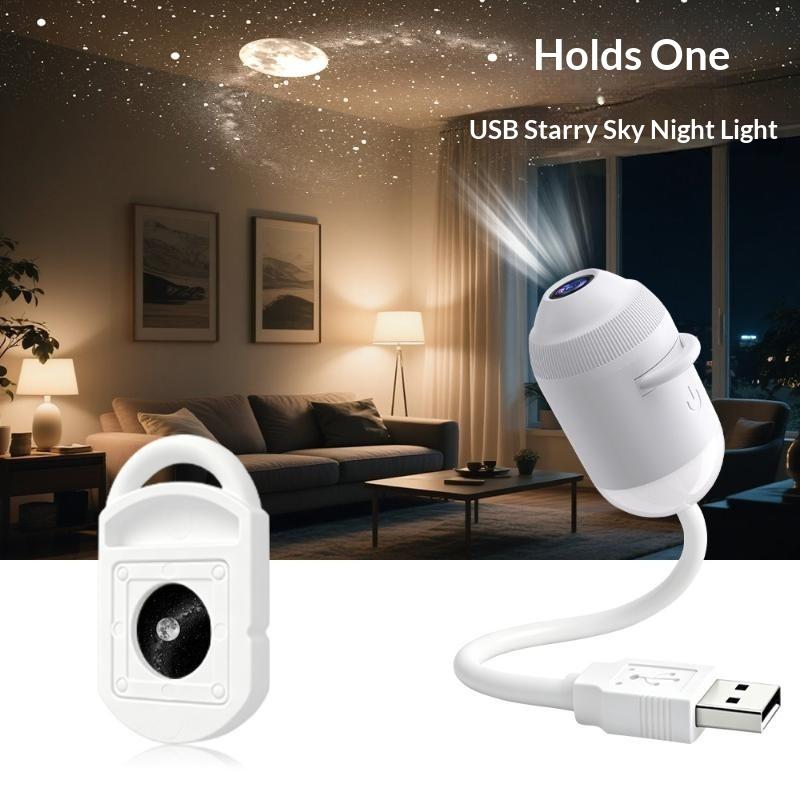 Usb Car Interior Roof Star Galaxy Projection Ambient Lighting 360° Adjustable Starry Sky Ambient Projector Light Touch Control