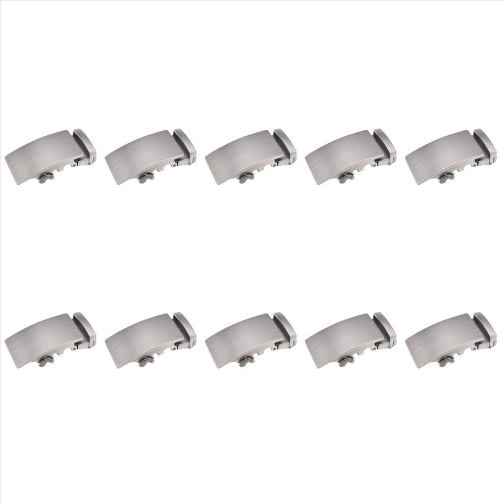 A74E-10X Men's Solid Buckle Automatic Ratchet Leather Belt Buckle