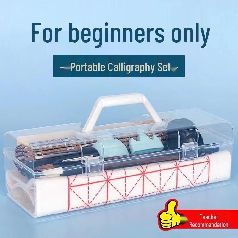 Beginner's Calligraphy Set: Complete Four Treasures Kit with Brushes, Ink, Paper, and Inkstone