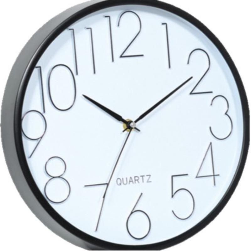 11-inch Silent Wall Clock Simple Clock Living Room Wall Hanging Clock Three-dimensional Digital Quartz Clock Silent Quartz Clock