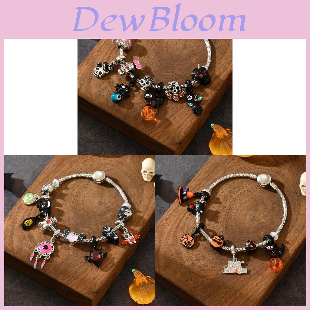 Halloween Ghost Pumpkin Bracelet With Zinc Alloy Unique Design For Women And Men