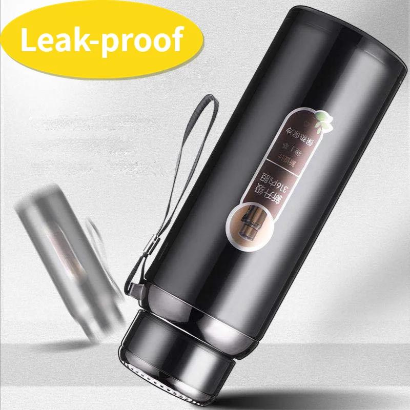 600ML/1000ML Large Capacity Stainless Steel Thermos Portable Vacuum Flask Insulated Tumbler with Rope Thermal Bottle Drinkware