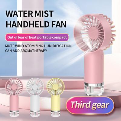 5W New Water Replenishing Spray Small Fan Handheld Multifunctional Fan Portable Silent Fan 165*77*50mm