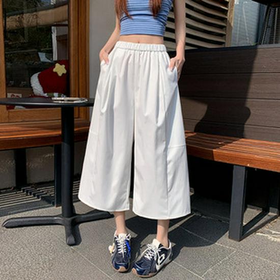 Women's High Waist A-line White Floral Skort - Summer Slimming Petite Mesh Design