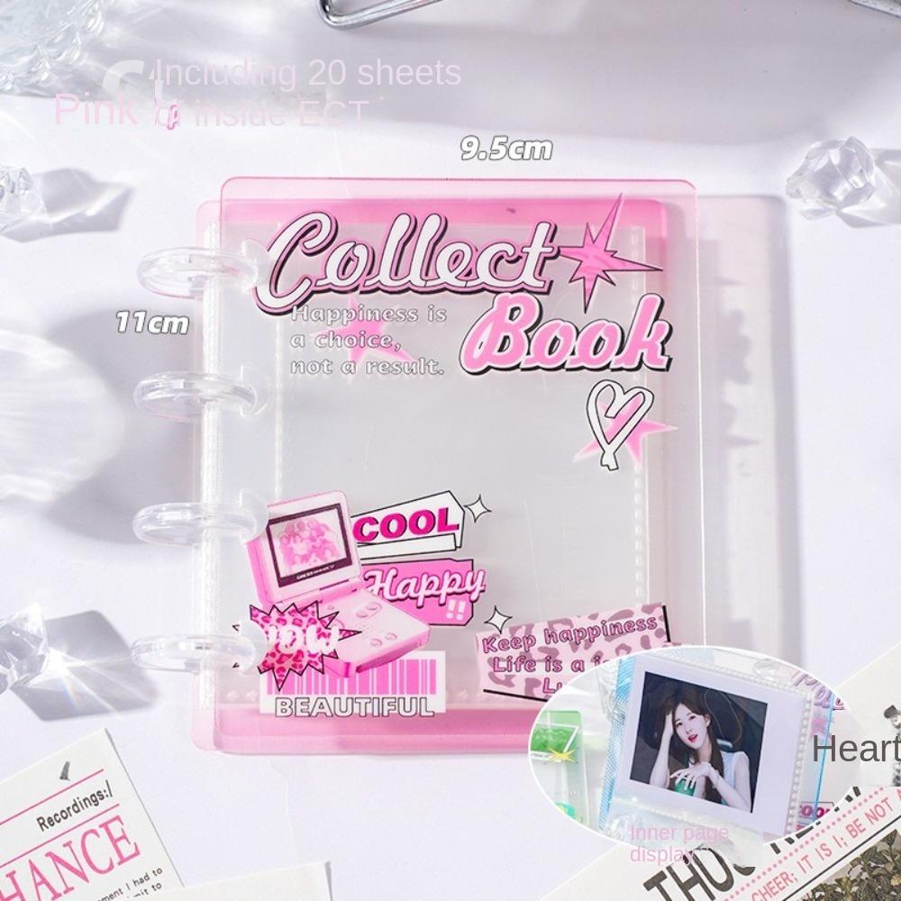 New Love Card Album PP Mini Idol Card Collect Book with 20 Internal Pages 3 Inch Photocard Binder